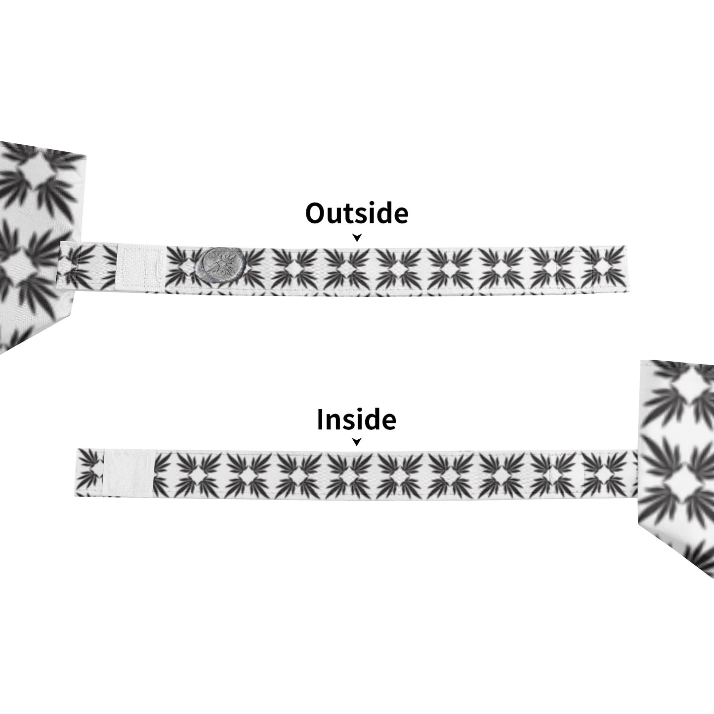 Miss Marti Quatrefoil Blanc et Noir Travel Umbrella