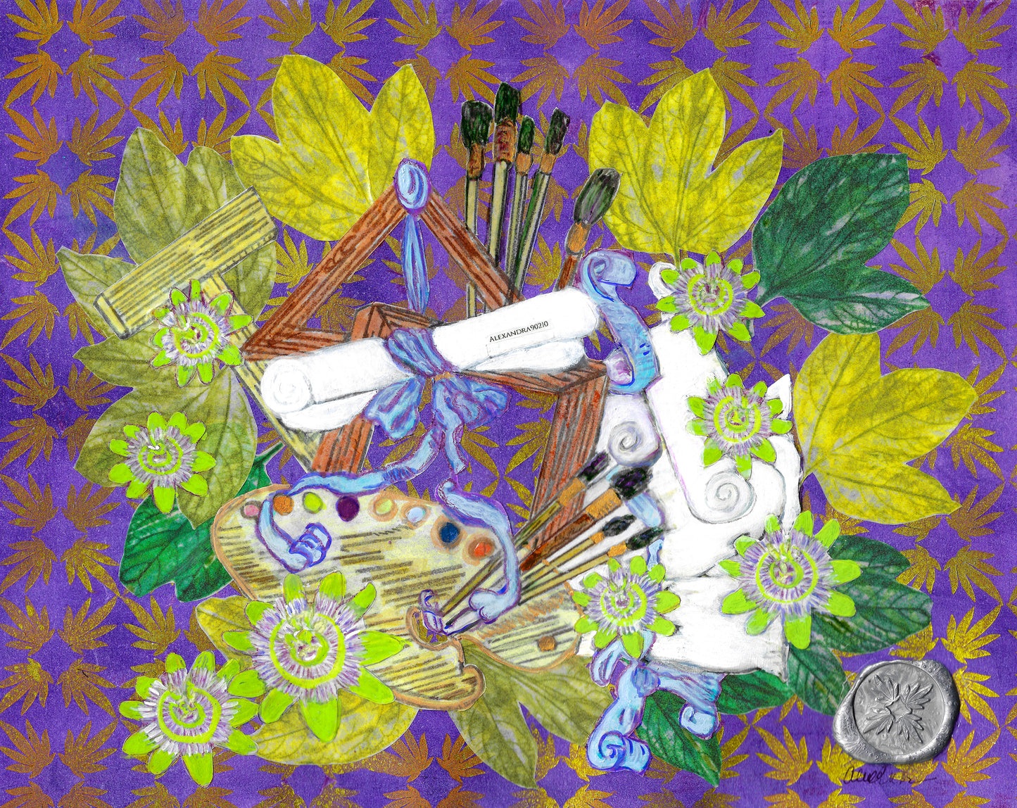 Passiflora and Artist's Accoutrements I