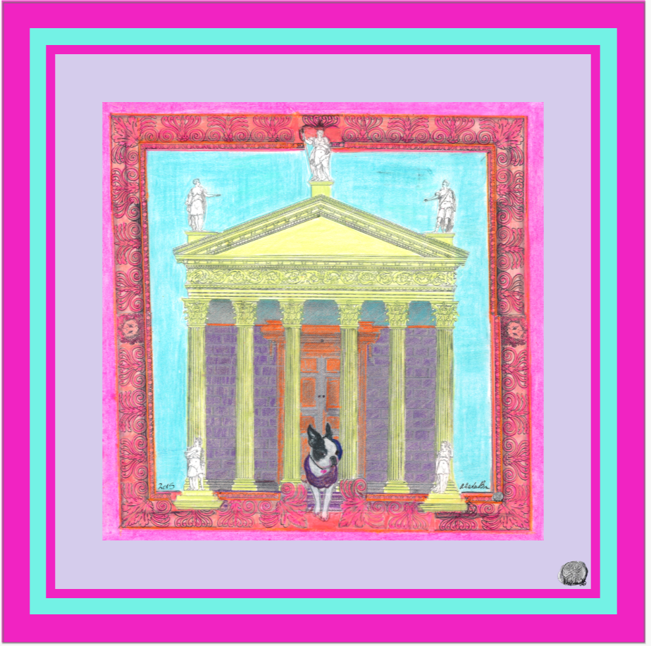 Louis XIV Palladio Silk Scarf