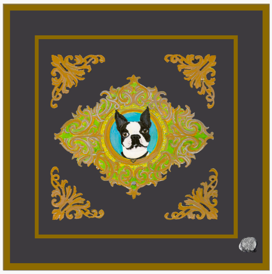 Rococo Louis XIV I Silk Scarf