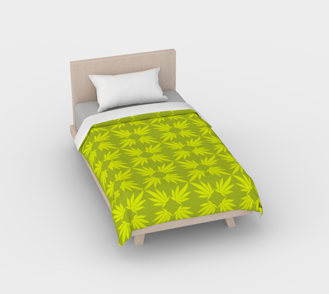 Lemon and Lime Cotton Sateen Duvet Cover