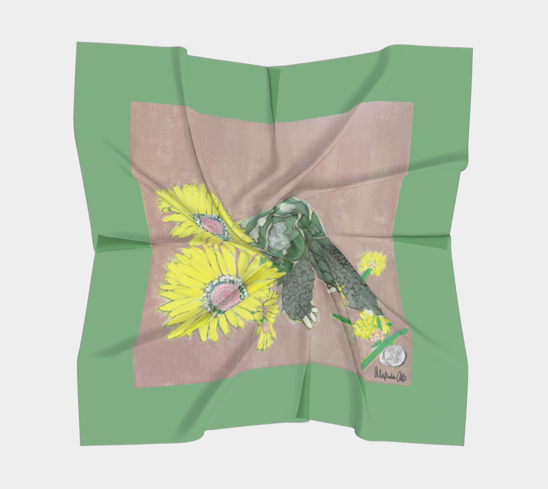 Dandy Having a Snack Silk Scarf