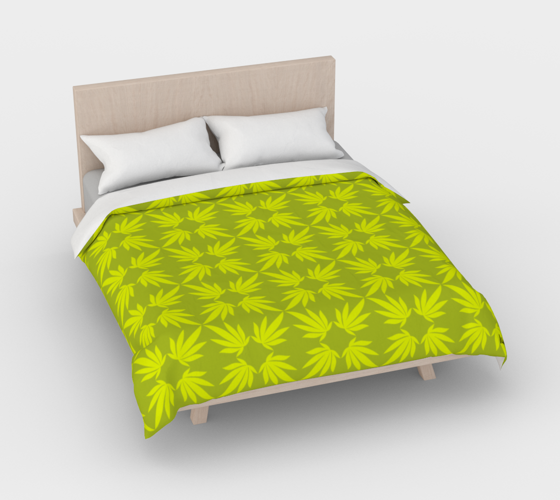 Lemon and Lime Cotton Sateen Duvet Cover