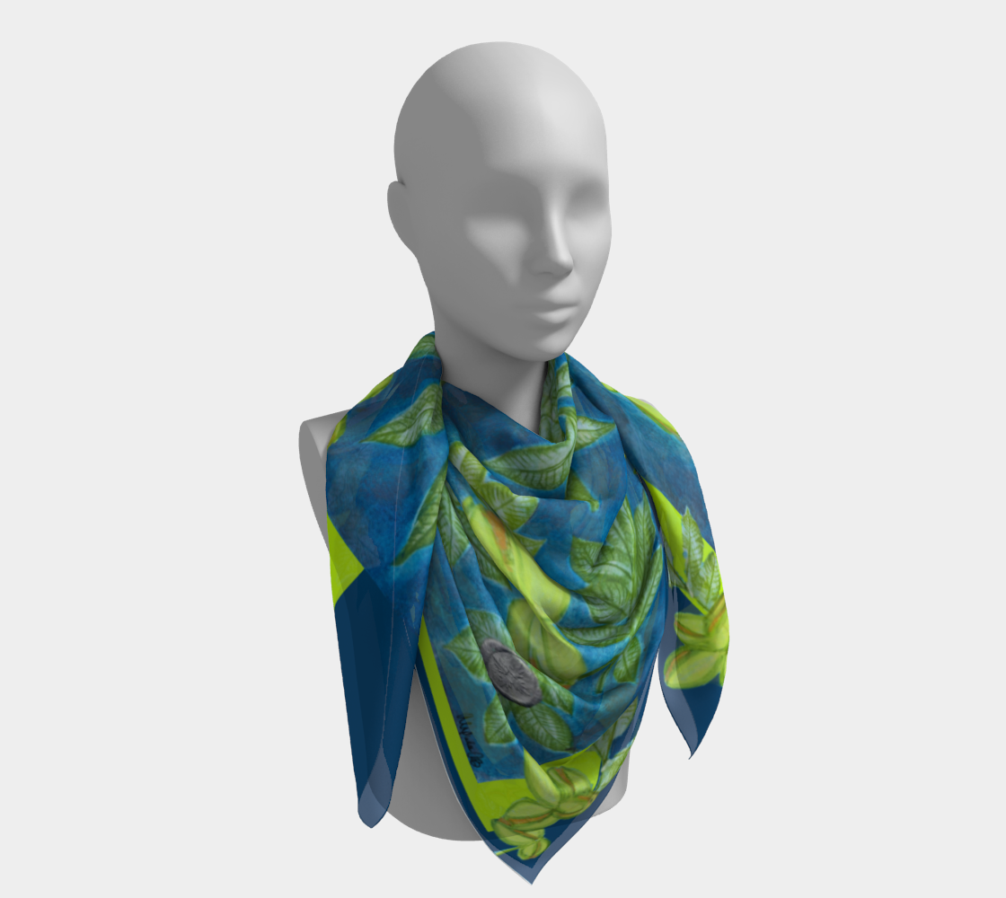 Summer Night Music I Silk Scarf