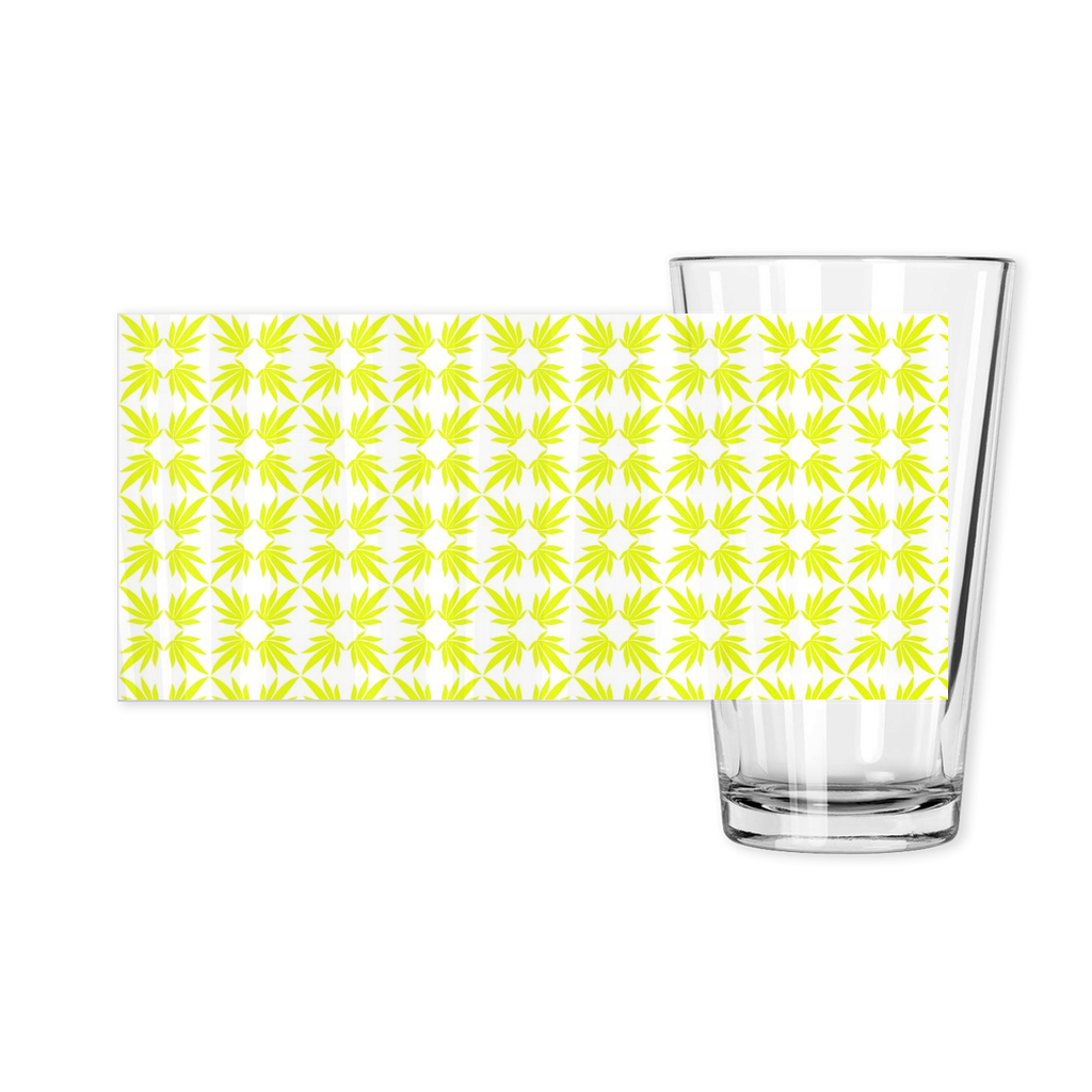 Lemon Quatrefoil Highball or Diet Coke Glass
