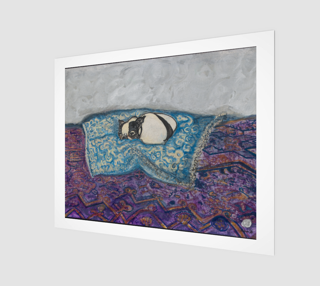 Louis XIV Sleeping on Silk Pillow Fine Art Print