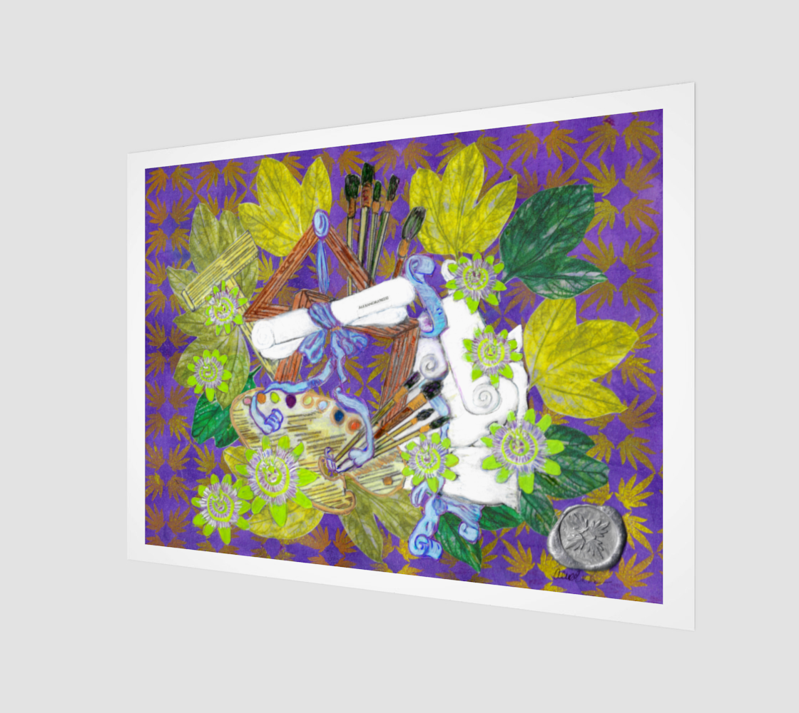 Passiflora and Artist's Accoutrements I