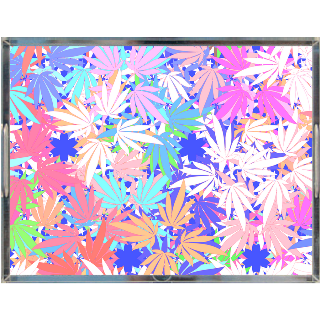 Ambrosia Quatrefoil Acrylic Tray
