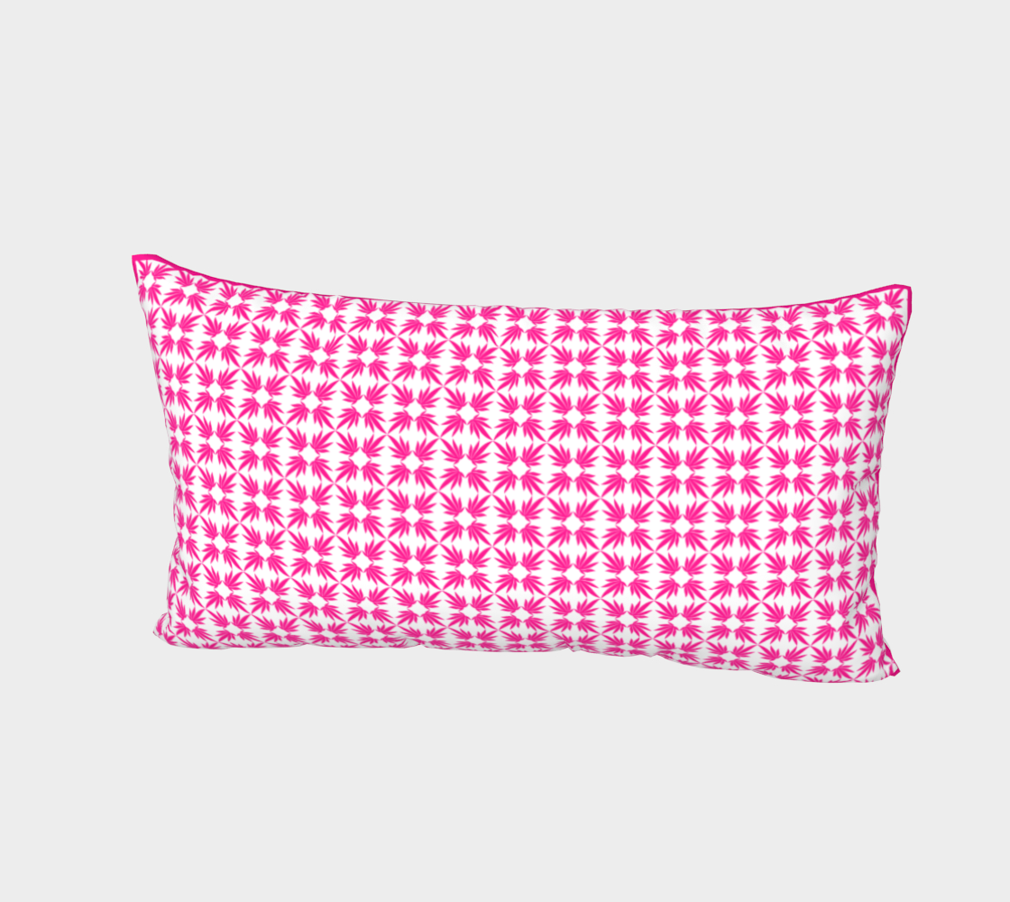 Neo Pink Quatrefoil Pillow Sham