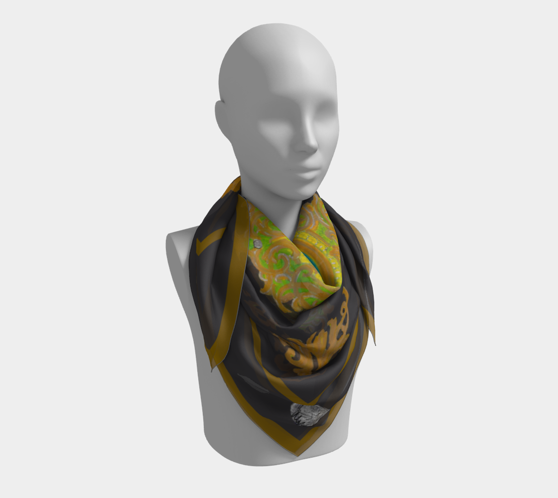 Rococo Louis XIV I Silk Scarf
