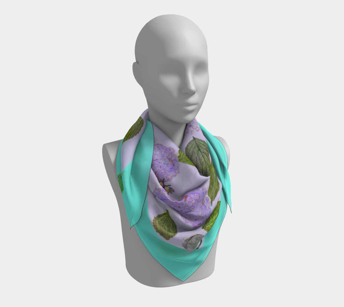 Cinnabar Leaf Silk Scarf I