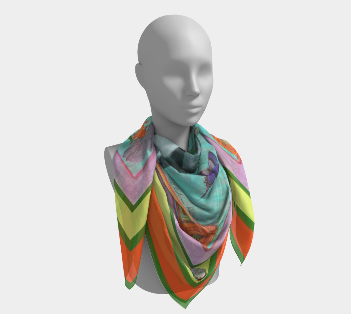 Cherubic Louis XIV Silk Scarf