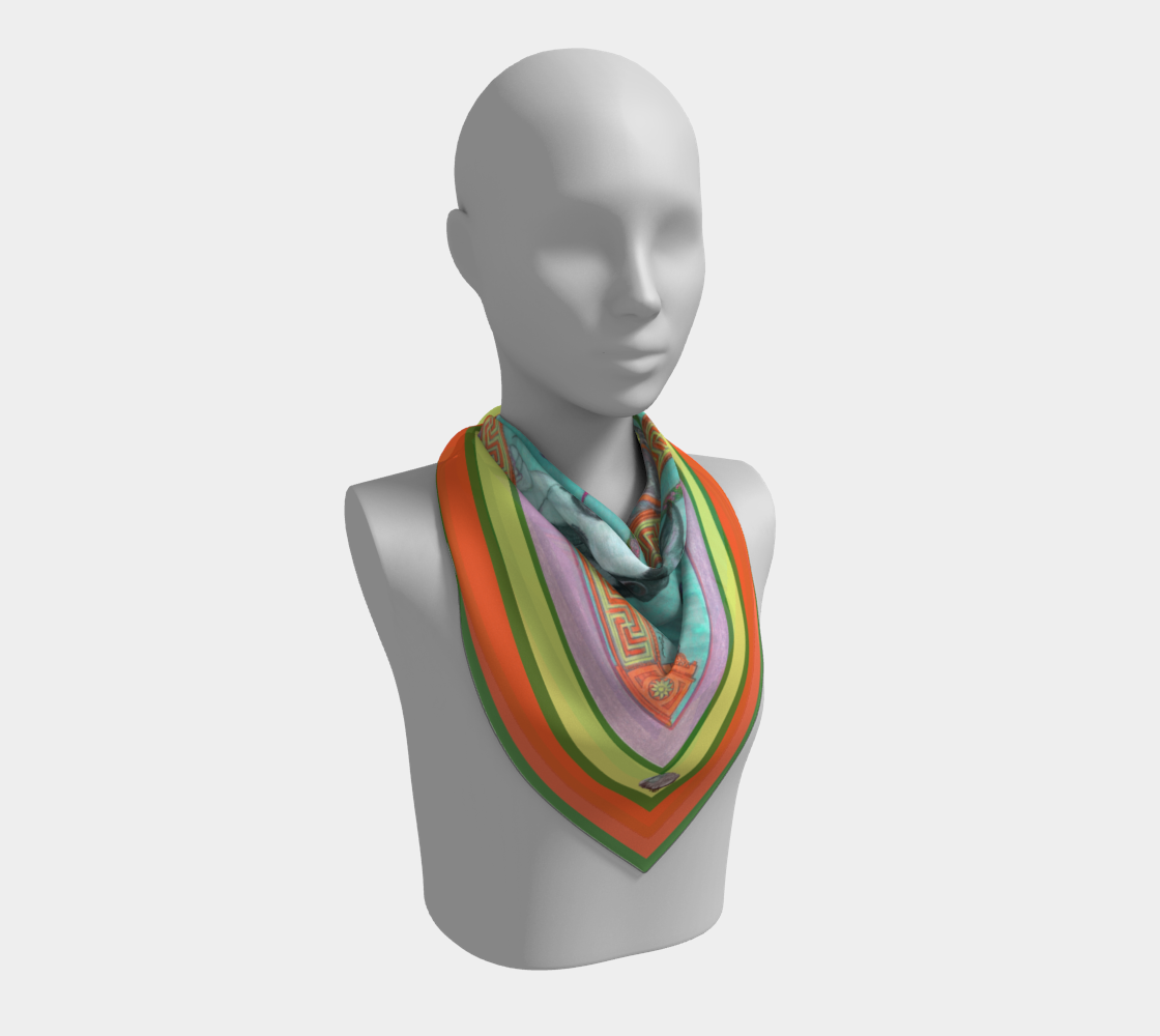 Cherubic Louis XIV Silk Scarf