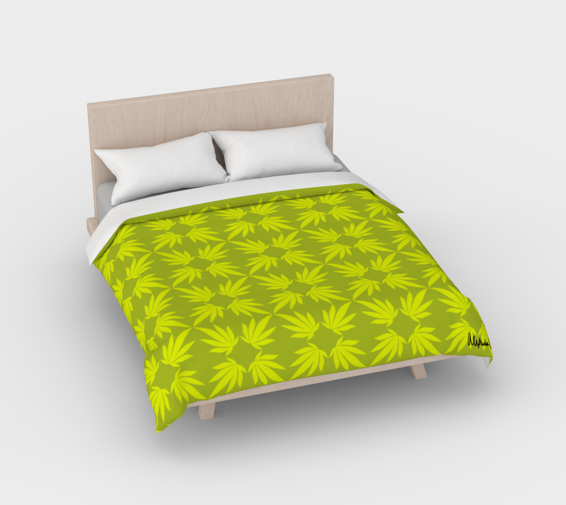 Lemon and Lime Cotton Sateen Duvet Cover