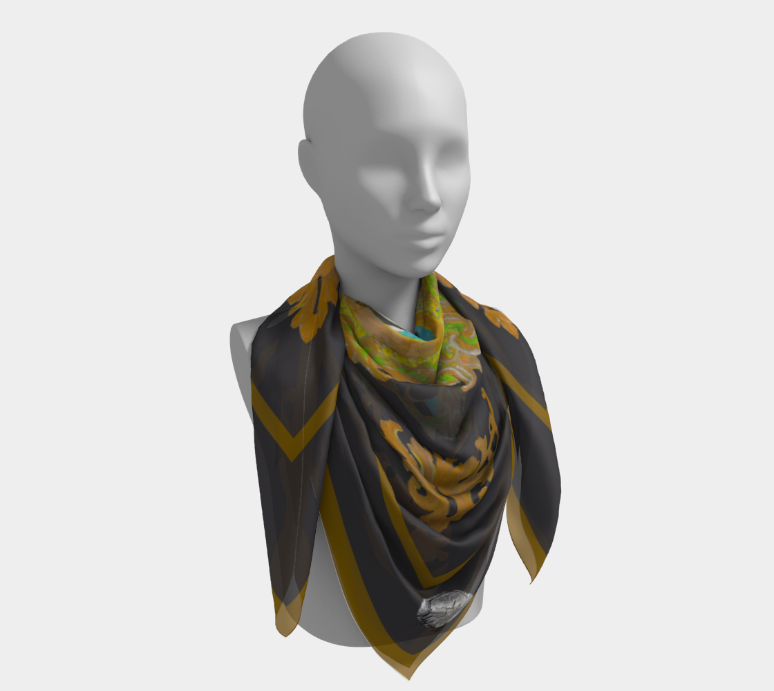 Rococo Louis XIV I Silk Scarf