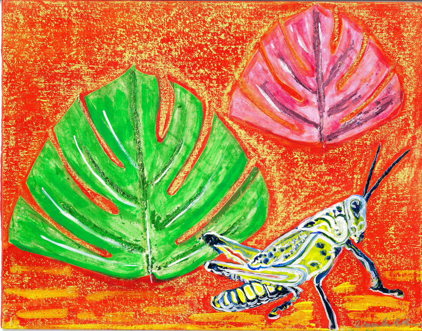 Monstera Grasshopper I