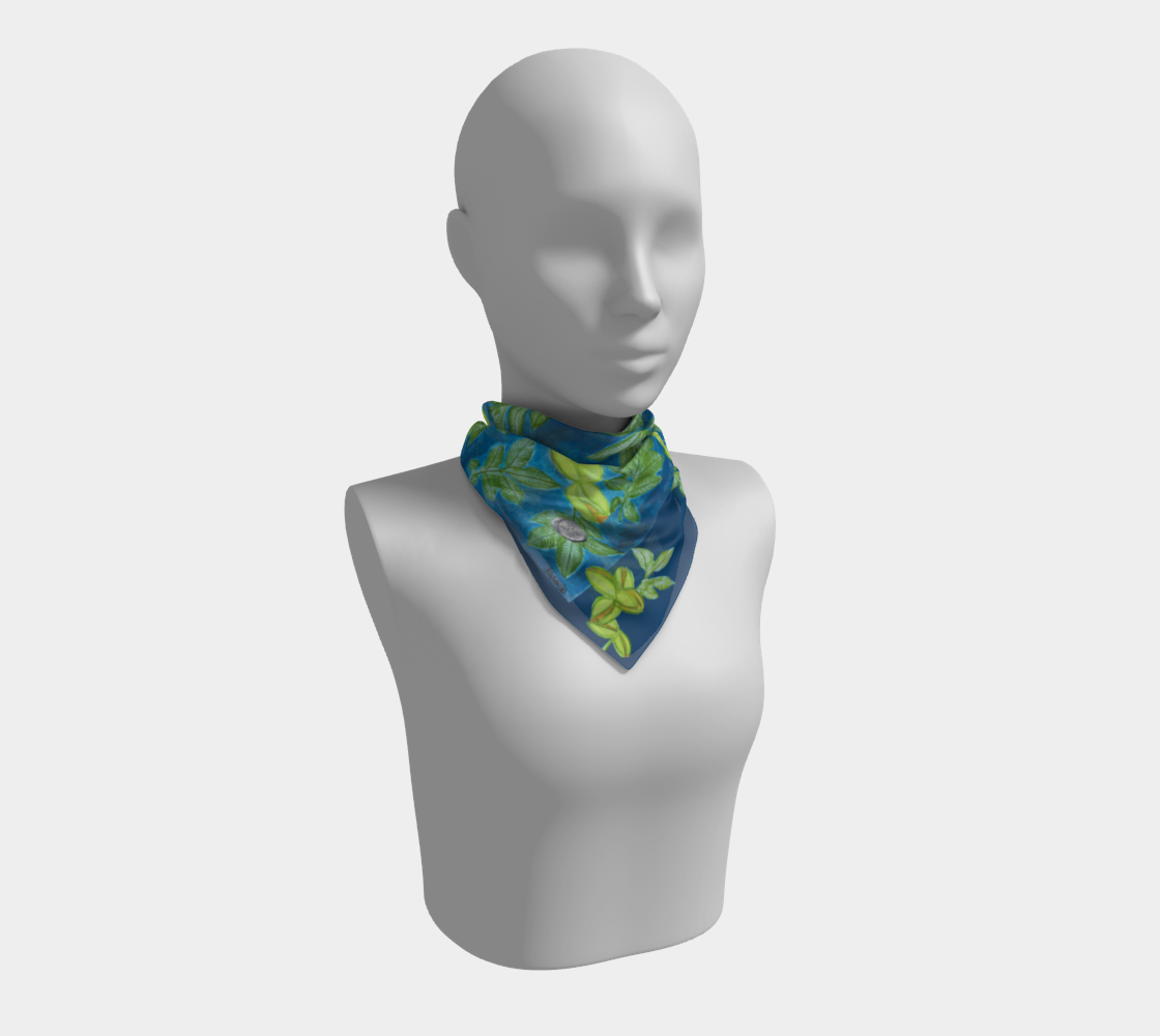 Summer Night Music II Silk Scarf