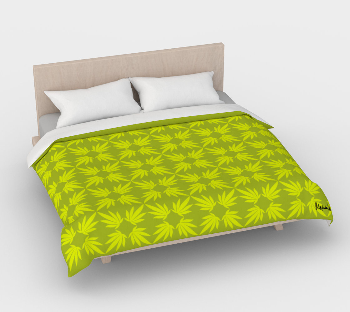 Lemon and Lime Cotton Sateen Duvet Cover