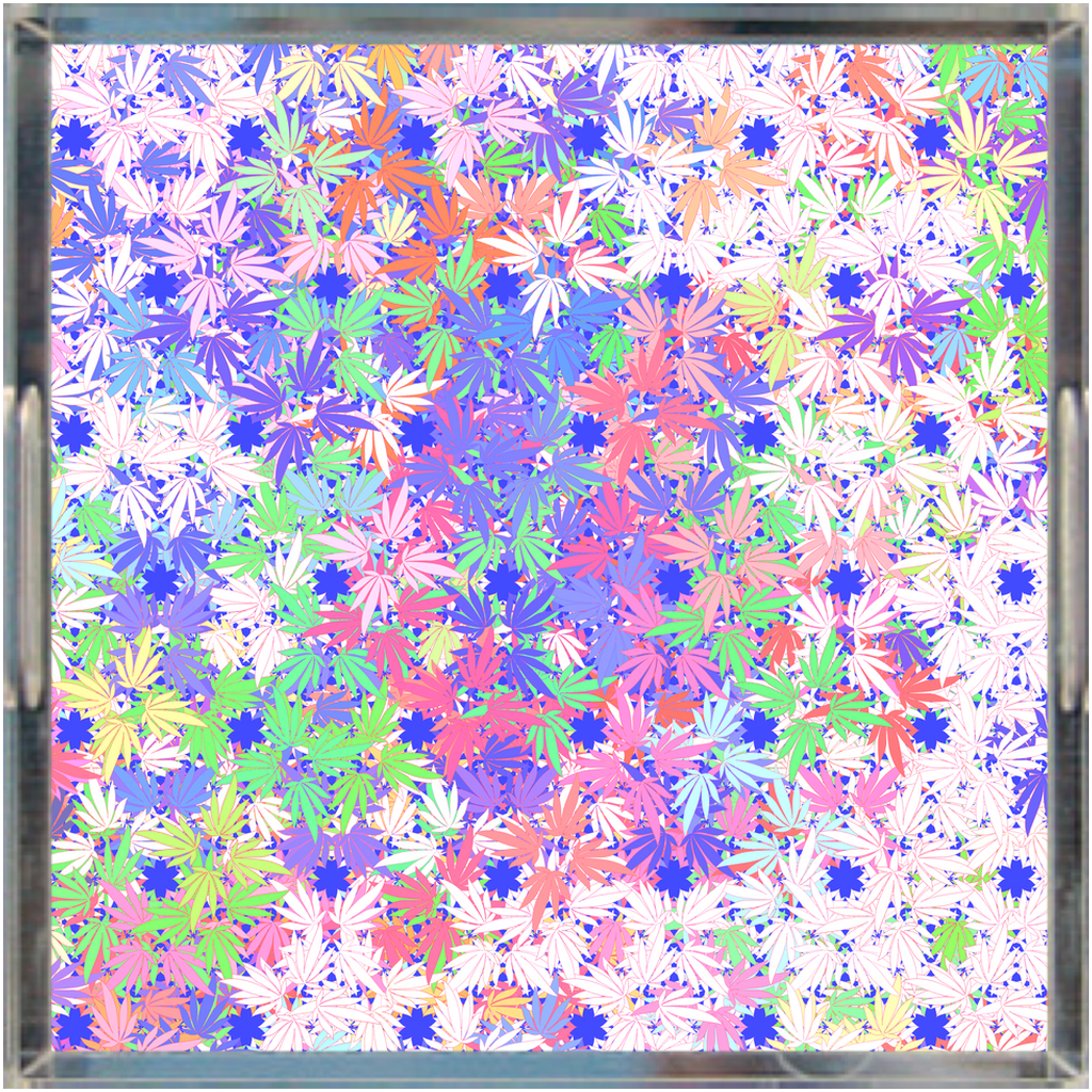 Ambrosia Quatrefoil Acrylic Tray