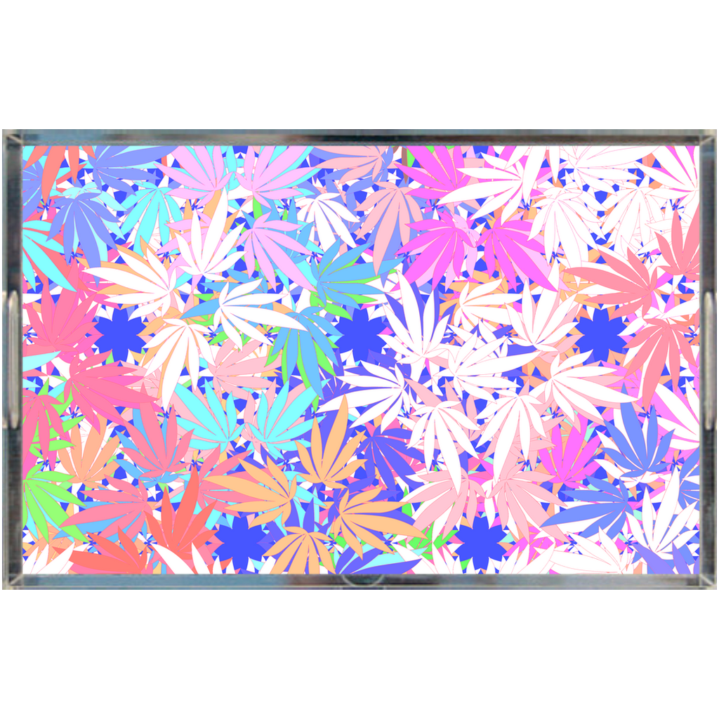 Ambrosia Quatrefoil Acrylic Tray