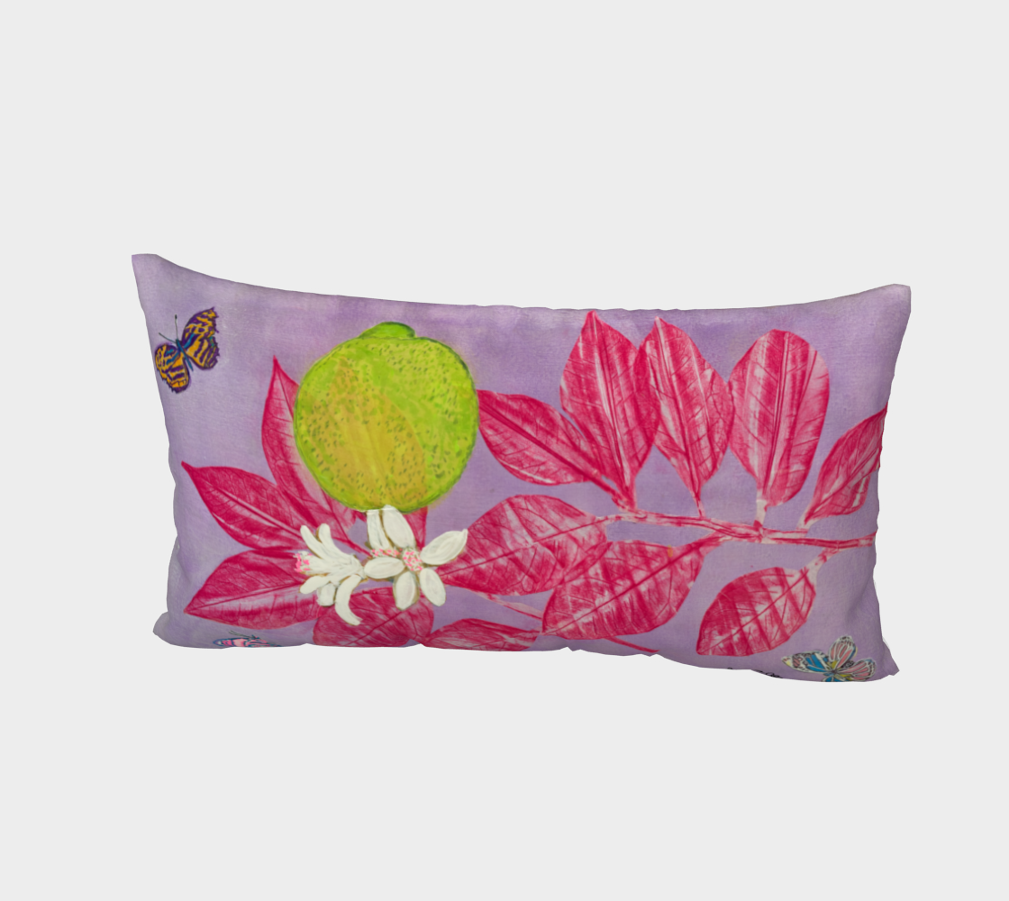 Limeade with Butterflies King Bed Sham