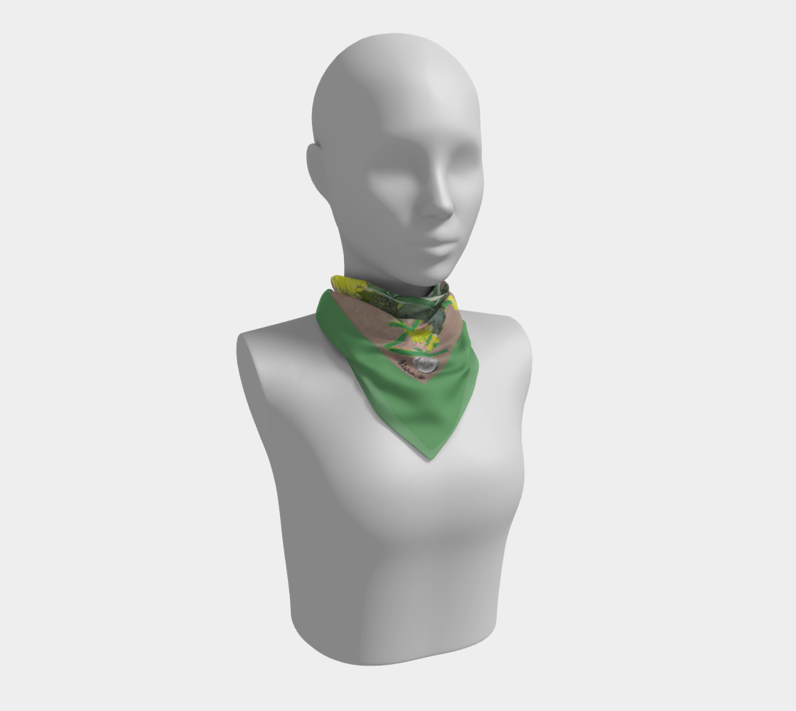 Dandy Having a Snack Silk Scarf