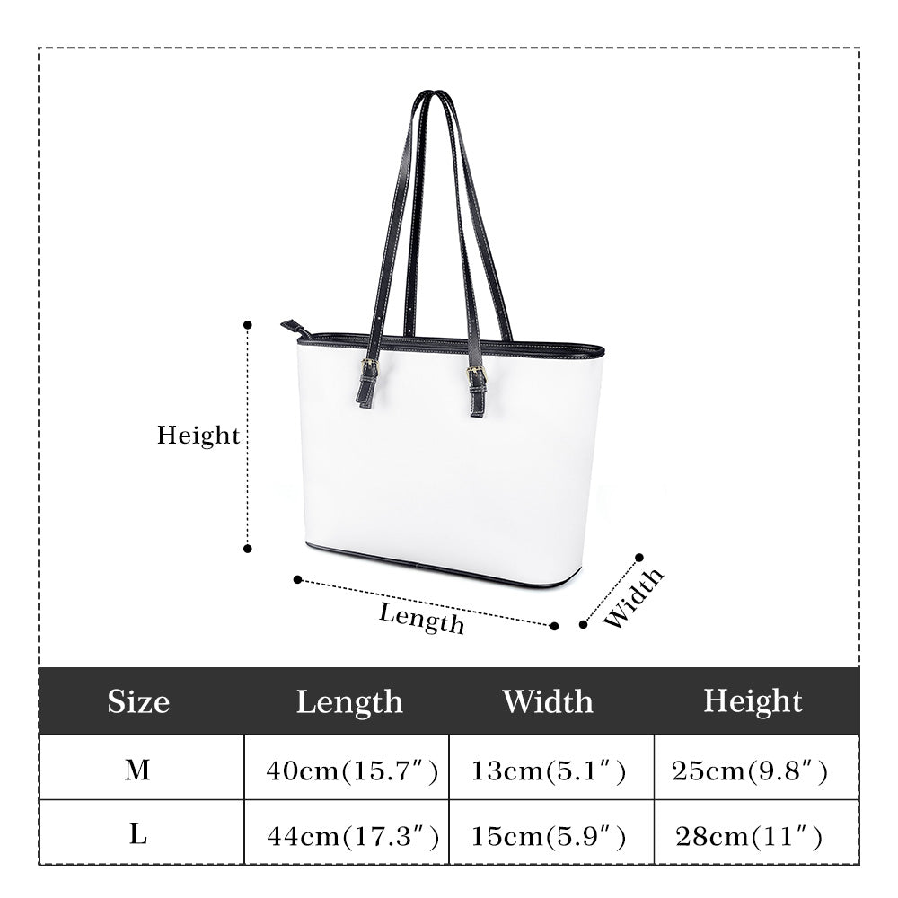 Vegan Quatrefoil Tote in Black and White