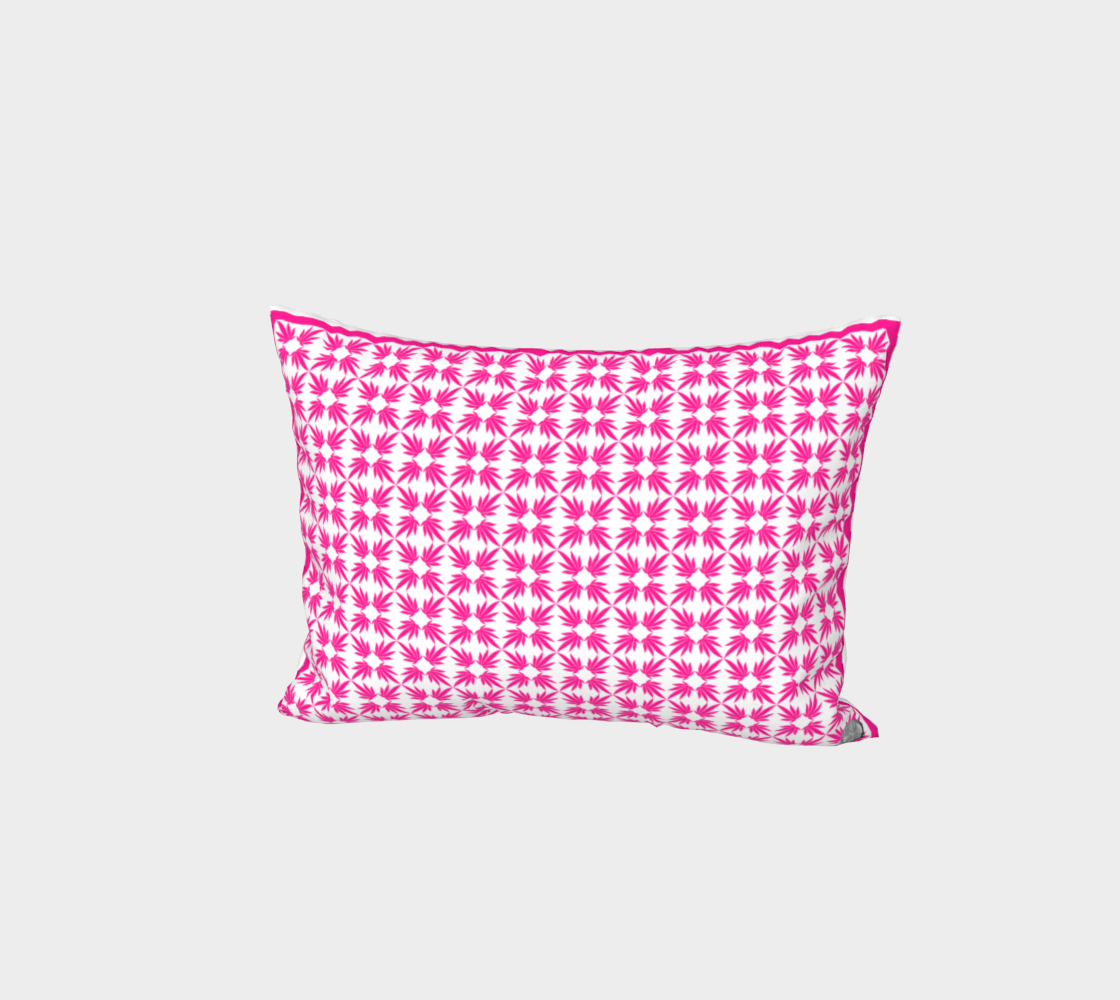 Neo Pink Quatrefoil Pillow Sham